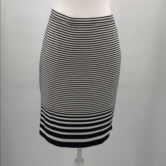 Max Studio Modal Black and Off White Skirt Size L - Picture 2 of 7